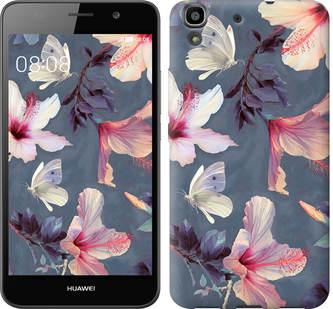 

Чехол Нарисованные цветы для Huawei Y6 596410
