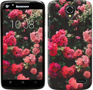 

Чехол Куст с розами для Lenovo A388t 639201
