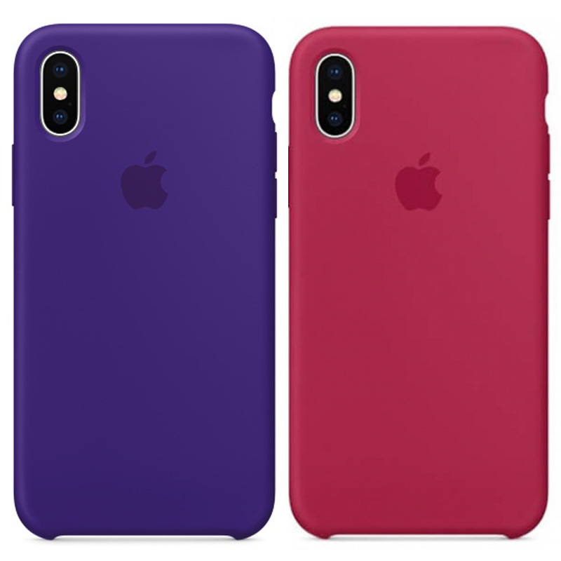 Чехол Silicone case (AAA) для Apple iPhone X (5.8")