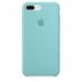 #Чехол Silicone case (AAA) для Apple iPhone 7 plus / 8 plus (5.5") (Бирюзовый / Light Blue)