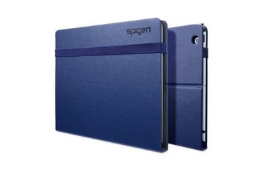 # Кожаный чехол SGP Hardbook Series для Apple IPAD 3/2 (Синий / Blue)