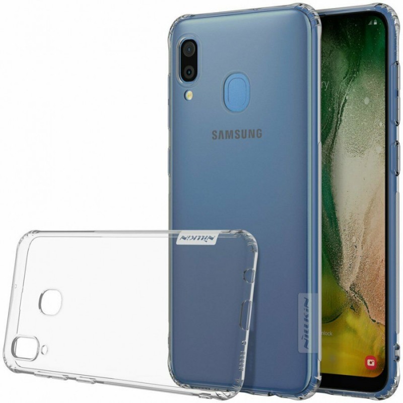 

TPU чехол Nillkin Nature Series для Samsung Galaxy A30 (Серый (прозрачный)) 707206