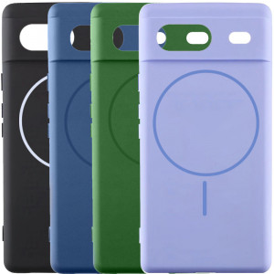 Чехол Silicone Cover Lakshmi Full Camera (AA) with MagFit для Google Pixel 7