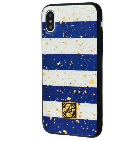 

TPU+PC "Confetti Print" на Apple iPhone XS Max (6.5") (Сині смуги) 681349