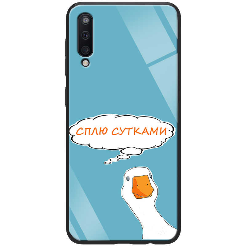 

TPU+Glass чохол ForFun на Samsung Galaxy A70 (A705F) (Сплю сутками) 746507