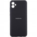 Чохол Silicone Cover Lakshmi Full Camera (AA) with logo на Samsung Galaxy A05 (Чорний / Black)