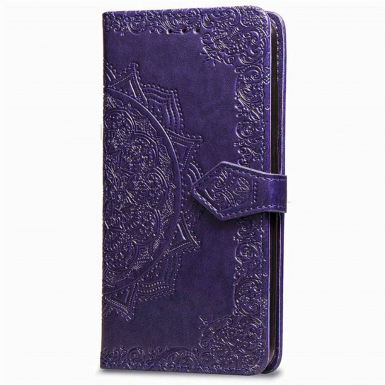 Кожаный чехол (книжка) Art Case с визитницей для Xiaomi Mi A2 Lite / Xiaomi Redmi 6 Pro (Фиолетовый)
