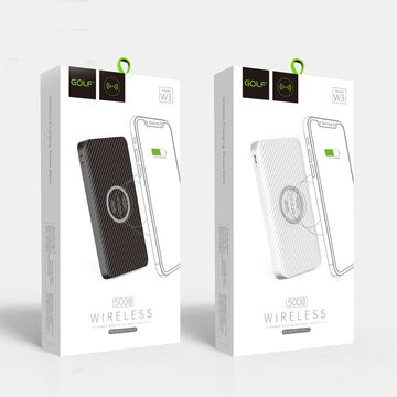 Фото Портативное беспроводное зарядное устройство GOLF W3 (5000 mAh) в магазине vchehle.ua