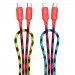 Дата кабель Hoco X116 Meridian Type-C to Lightning 27W (1m) (Gradient Red Mix)