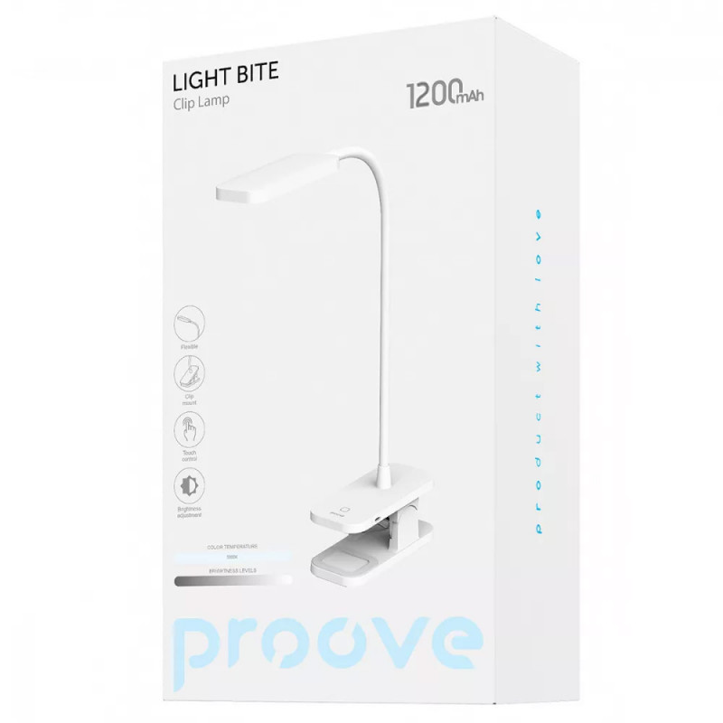 Купить Настольная лампа Proove Light Bite 1200 mAh (White) на vchehle.ua