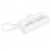 Фото Портативное ЗУ Power Bank Borofone BJ41 Pocket with cable 5000 mAh (White) на vchehle.ua