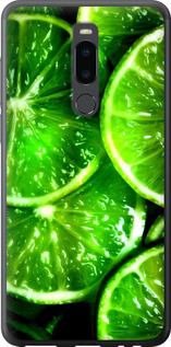 Чехол Зелёные дольки лимона для Meizu Note 8