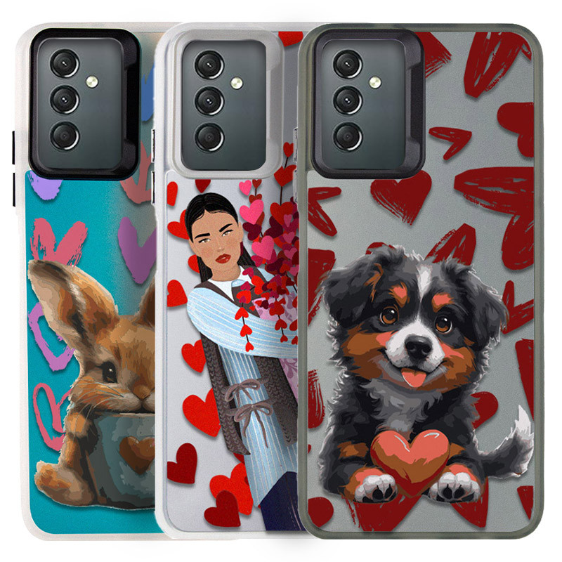 TPU+PC чехол TakiTaki Love magic glow для Samsung Galaxy A24 4G