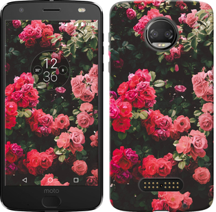 

Чехол Куст с розами для Motorola Moto Z3 Play 669856