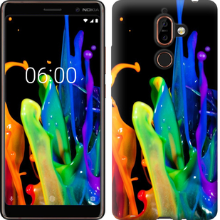 

Чехол брызги краски для Nokia 7 Plus 654581