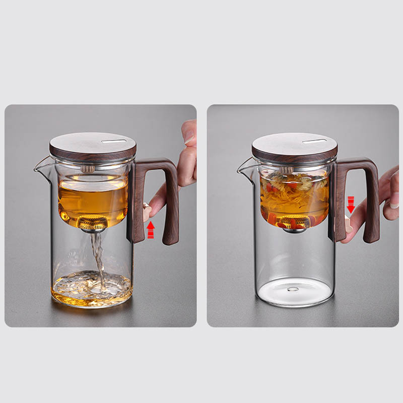 Купить Чайник для заваривания TeaPot D-28 Small pretty waist 720ml (Transparent) на vchehle.ua