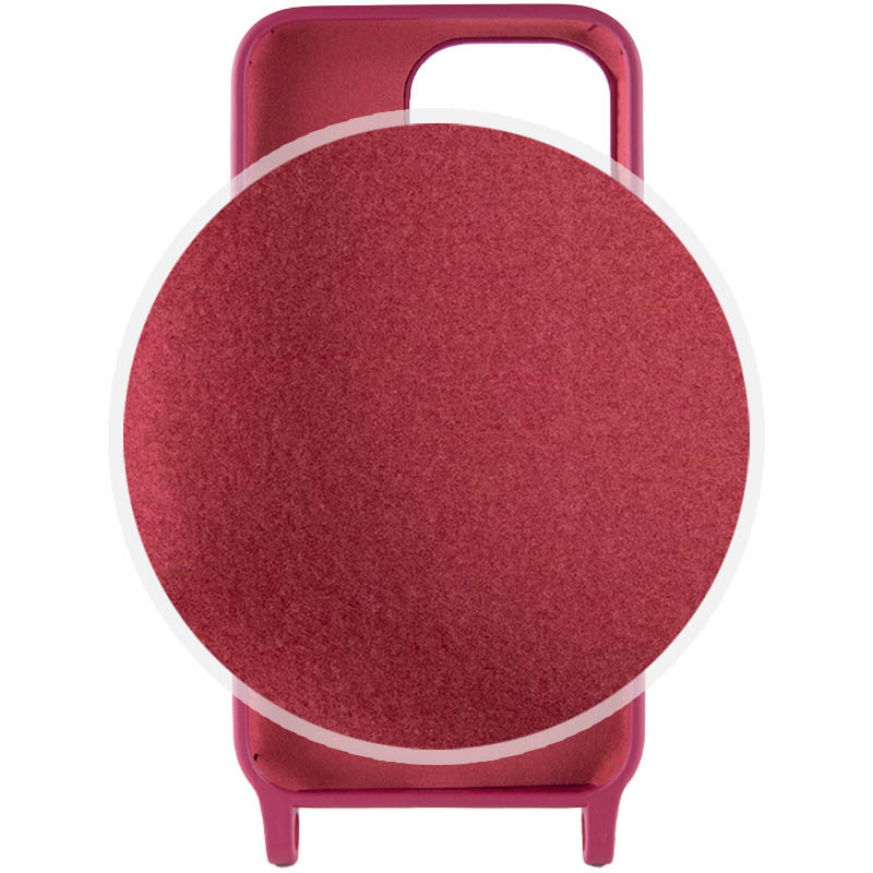 Купить Чехол Cord case c длинным цветным ремешком для Apple iPhone 14 Plus (6.7") (Красный / Rose Red) на vchehle.ua
