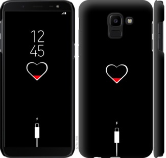 

Чехол Подзарядка сердца для Samsung Galaxy J6 2018 721105