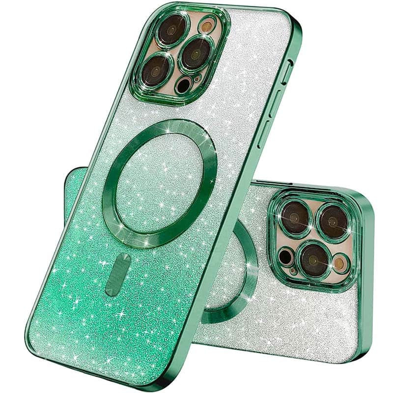 TPU чехол Delight case with Magnetic Safe с защитными линзами на камеру для Apple iPhone 12 Pro (6.1") (Зеленый / Emerald)