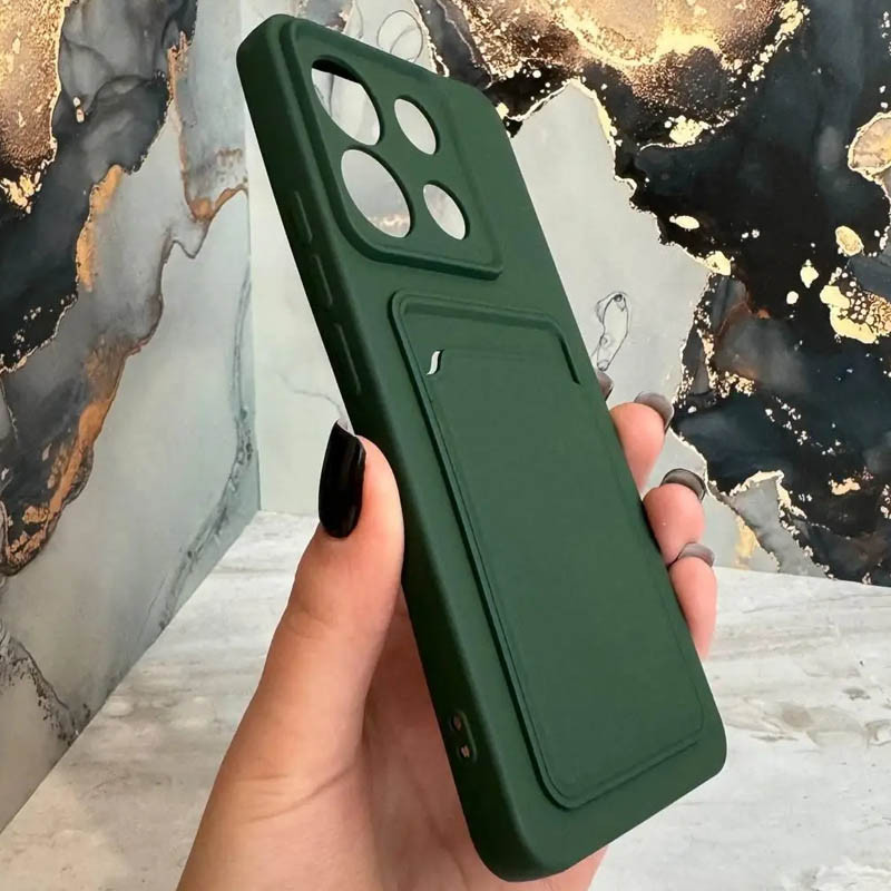 TPU чехол Colorful Pocket Case для Xiaomi Redmi Note 13 4G (Dark Green) в магазине vchehle.ua