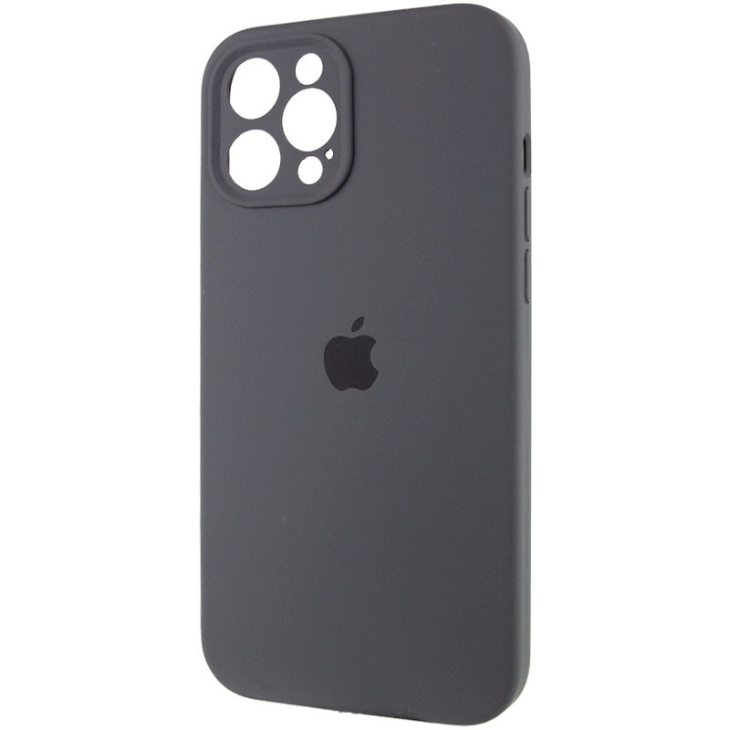 Фото Чохол Silicone Case Full Camera Protective (AA) на Apple iPhone 12 Pro Max (6.7") (Сірий / Dark Gray) в маназині vchehle.ua