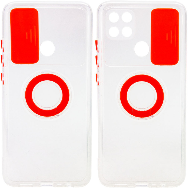 

Чехол Camshield ColorRing TPU со шторкой для Oppo A15s (Красный) 1162230
