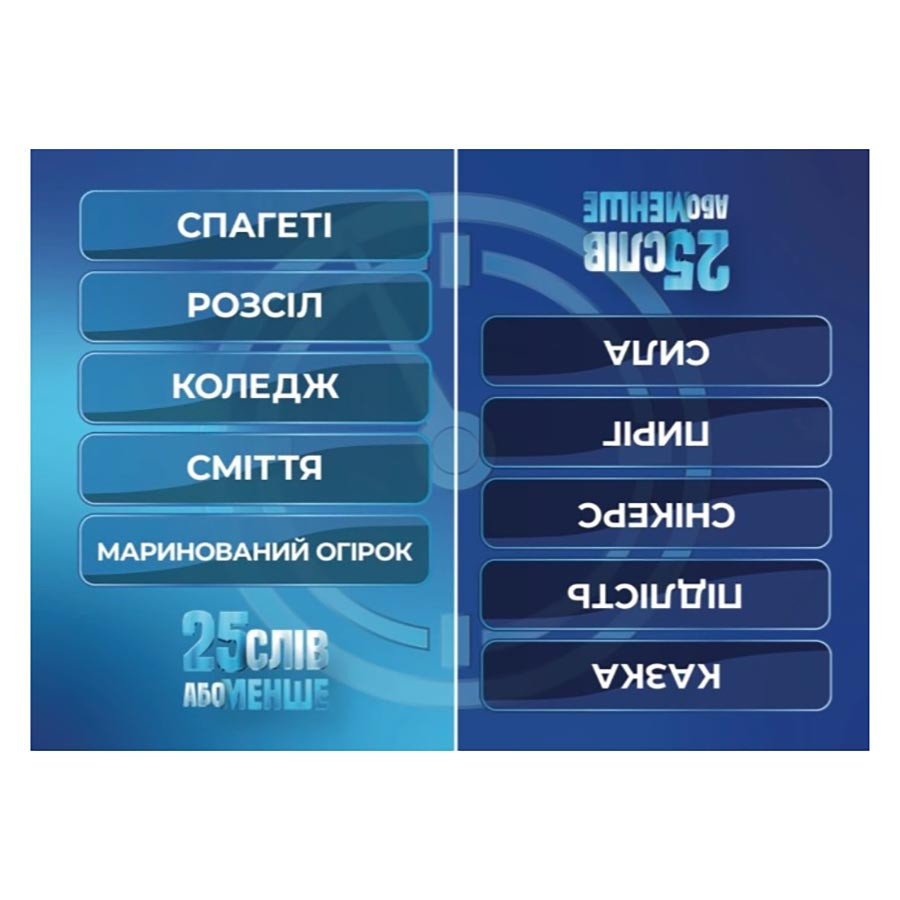 Настільна гра "25 слів або менше" 290100 в магазині vchehle.ua