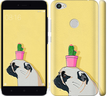 

Чохол Мопс з кактусом для Xiaomi Redmi Note 5A Prime 795678