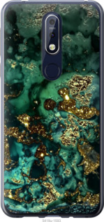 

Чехол Мрамор золото богатство для Nokia 7.1 1405761