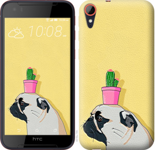 

Чохол Мопс з кактусом на HTC Desire 830 795486