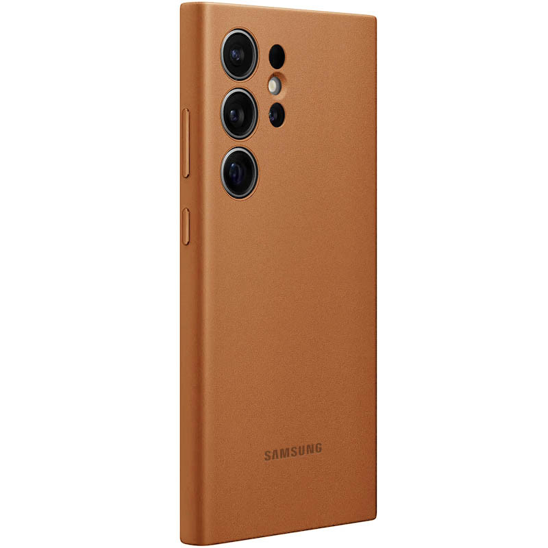 Фото Шкіряний чохол Leather Case (AAA) на Samsung Galaxy S24 Ultra (Brown) на vchehle.ua