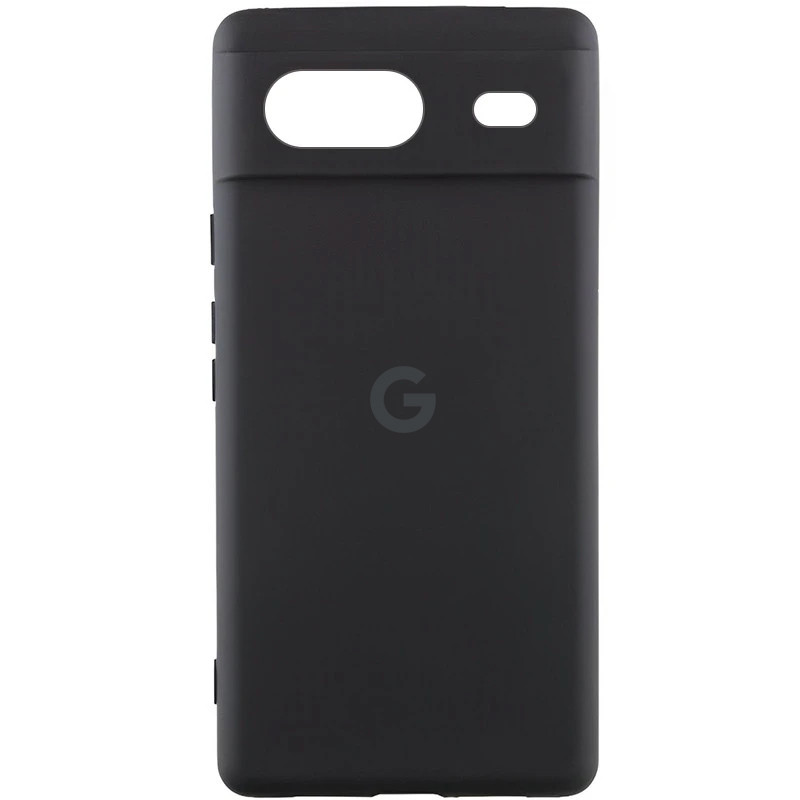 Чохол Silicone Cover Lakshmi Full Camera (AAA) with Logo на Google Pixel 8a (Чорний / Black)