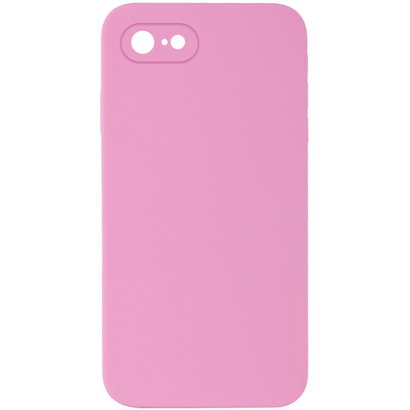 Silicone Case Square Full Camera Protective (AA) NOLOGO для Apple iPhone 6/6s (4.7") (Розовый / Light pink)