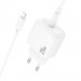 Купить СЗУ Hoco CS53A Surplus PD25W (1USB-C) + Type-C to Lightning (White) на vchehle.ua