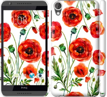 

Чохол Намальовані маки на HTC Desire 820 743893
