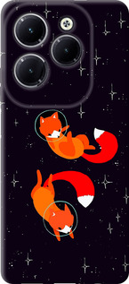 Чохол Лисички в космосі на Infinix Hot 40 Pro