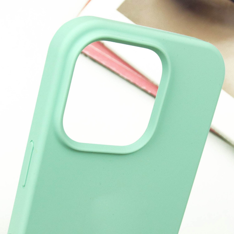 Фото Чехол Silicone Case Full Protective (AA) NO LOGO для Apple iPhone 14 Pro (6.1") (Бирюзовый / Turquoise) на vchehle.ua