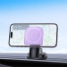 Фото Автодержатель с БЗУ Hoco HW18 Crystal (center console) (Romantic purple) в магазине vchehle.ua