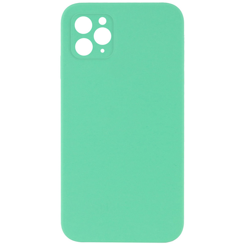 Silicone Case Square Full Camera Protective (AA) NOLOGO для Apple iPhone 11 Pro (5.8") (Зеленый / Spearmint)