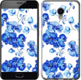 

Чехол Голубые орхидеи для Meizu M3e 725154