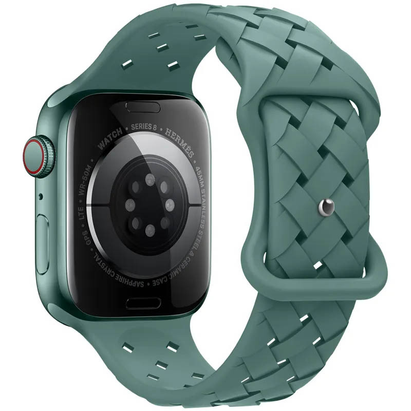 Фото Ремешок Hoco WA16 Flexible series Apple watch (42/44/45/49mm) (Pine green) на vchehle.ua