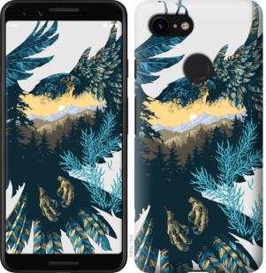 

Чохол Арт-орел на тлі природи на Google Pixel 3a 876021