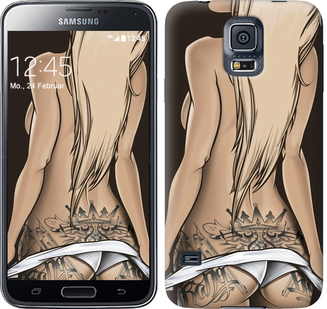 

Чехол Девушка с татуировкой для Samsung Galaxy S5 Duos SM G900FD 644098