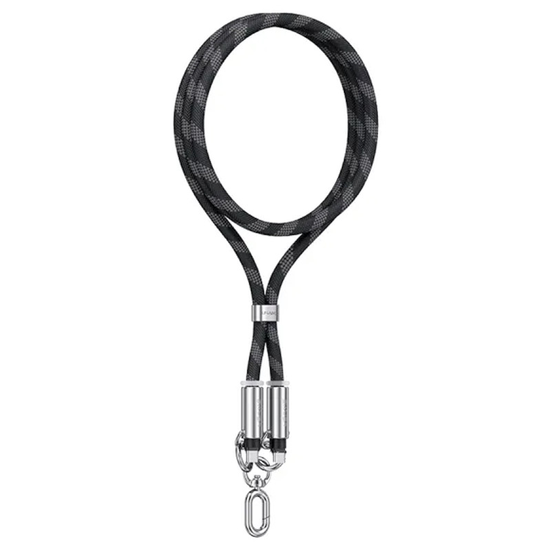 Дата кабель-шнурок Usams US-SJ745 Type-C to Type-C 60W (1.2m) (Black)