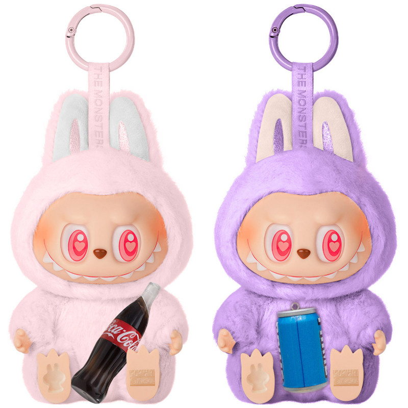 Іграшка - брелок Labubu monsters Pop Mart Big model Cola and Bottle with light and sound