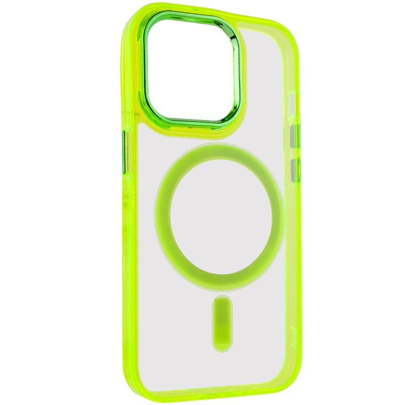 Фото Чехол TPU Iris with Magnetic safe для Apple iPhone 14 Pro (6.1") (Желтый) на vchehle.ua
