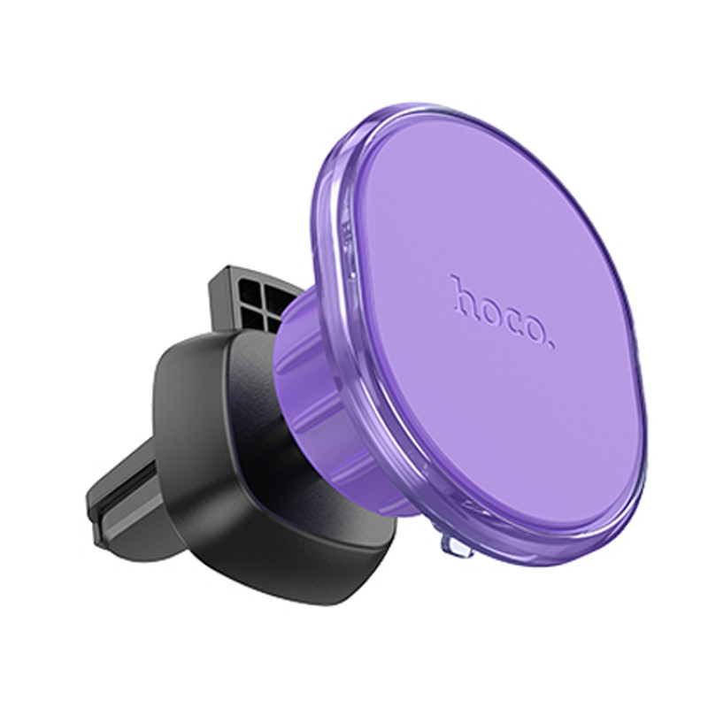 Автодержатель Hoco H1 Crystal magnetic (air outlet) (Romantic purple)