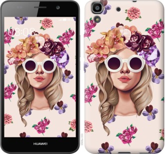 

Чохол Дівчина з квітами v2 на Huawei Honor 7i 703259