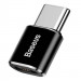 Адаптер Baseus Micro USB Female To Type-C Male Adapter Converter (CAMOTG) (Черный)