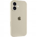 Чехол Silicone Case Full Camera Protective (AA) для Apple iPhone 16 (6.1") (Бежевый / Antique White)